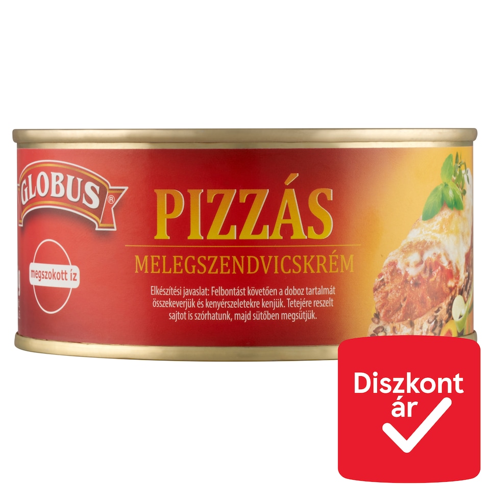 Globus pizzás melegszendvicskrém 290 g  1. kép