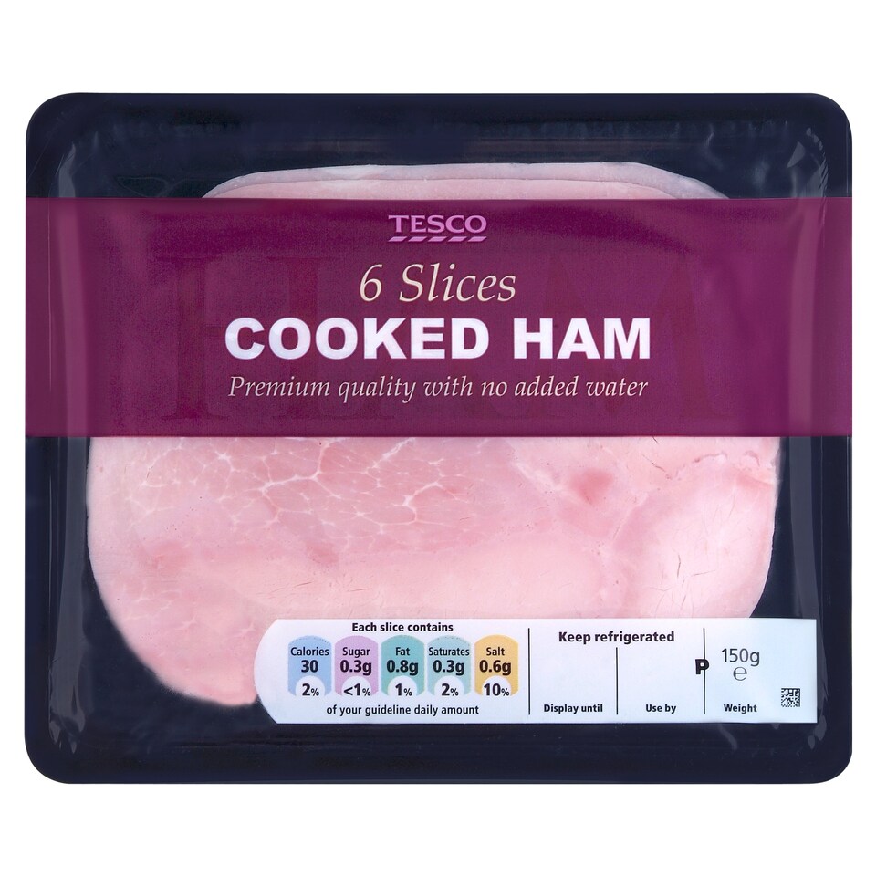 Tesco Cooked Ham 150G