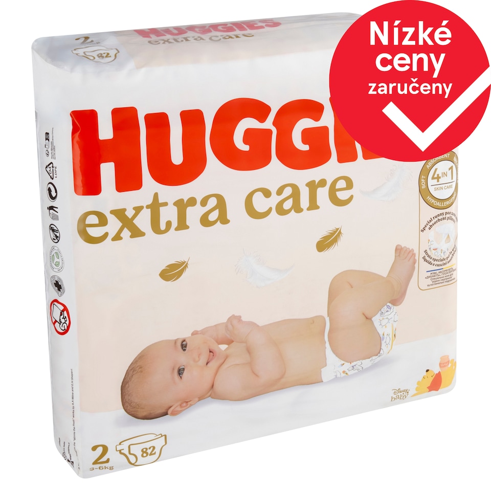 Huggies Extra Care Diapers Size 2 Children 3-6kg 82 pcs