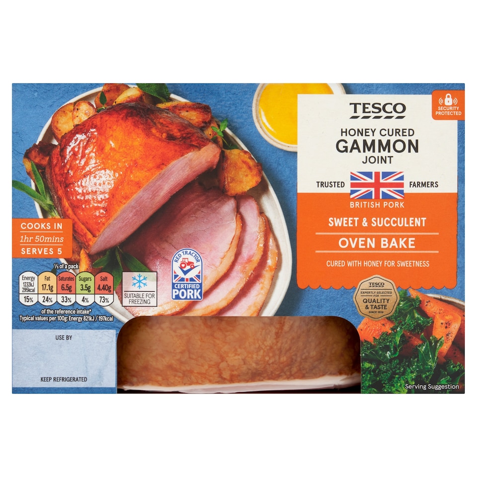 TESCO HONEY CURE GAMMON JOINT 1KG
