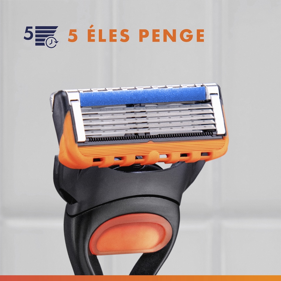 Gillette Fusion5 Férfi Borotva, 1 db Gillette 5 Pengés Borotva, Borotvabetétek, Precíziós Nyíró 1. kép