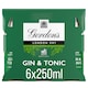 image 2 of Gordon's & Tonic 6x250ml 