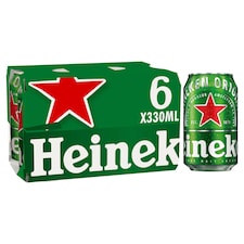 Heineken Lager Beer Can 6x330ml