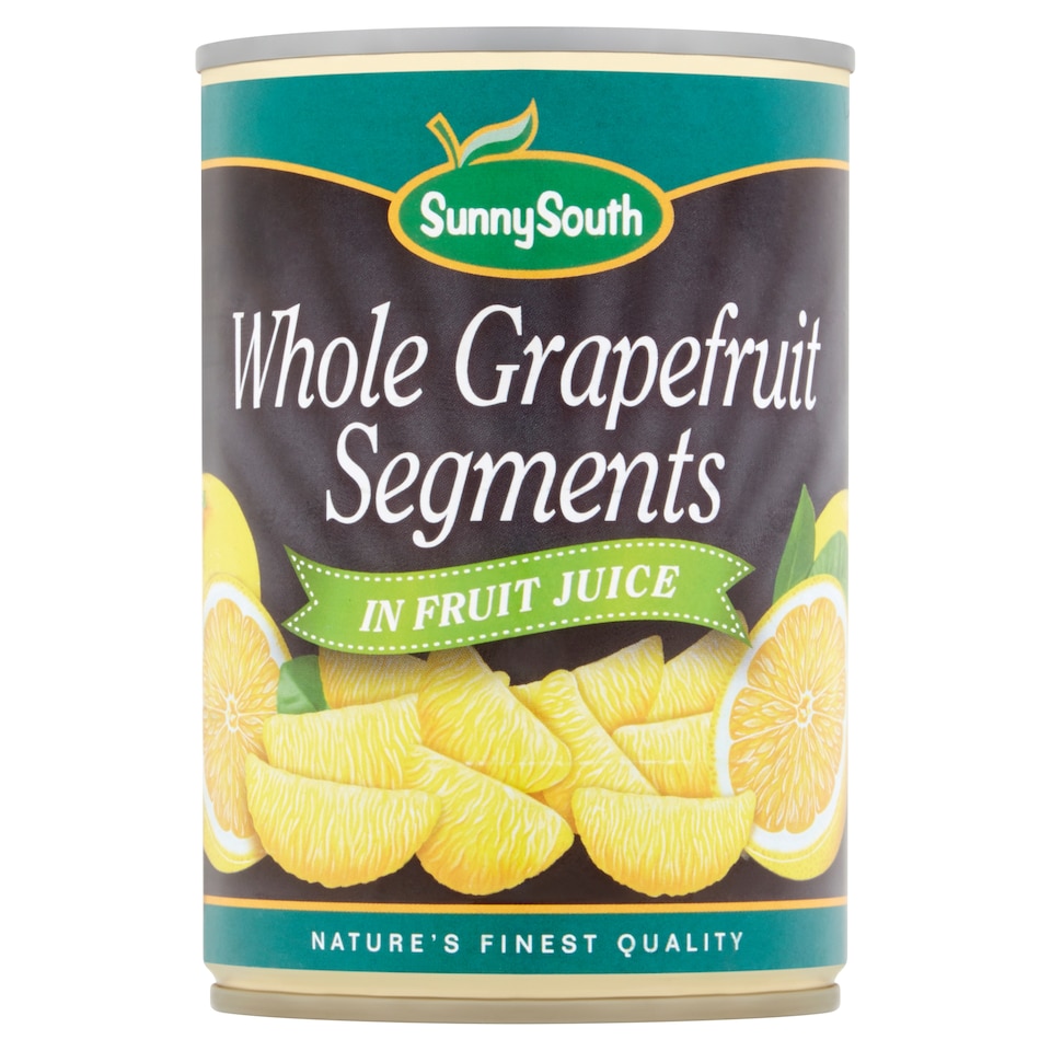 Sunny South Whole Grapefruit Segments In Juice 425G