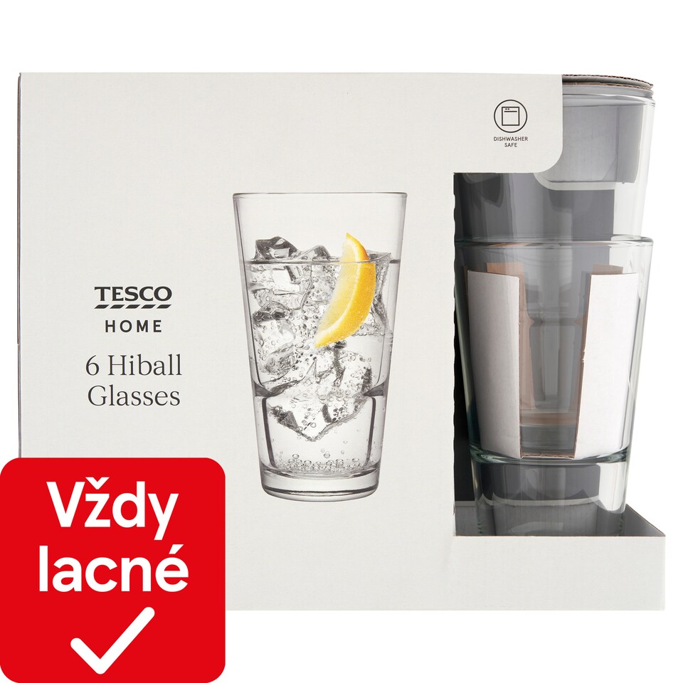 image 1 of Tesco Home Hiball Glasses 420 ml 6 pcs