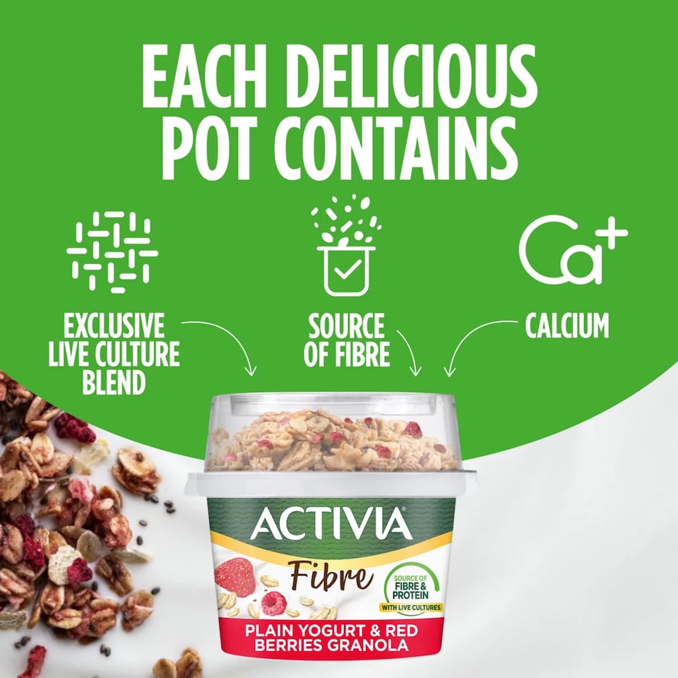image 1 of Actva Breakfast Toppers Raspberry And Chia Spoon 165G