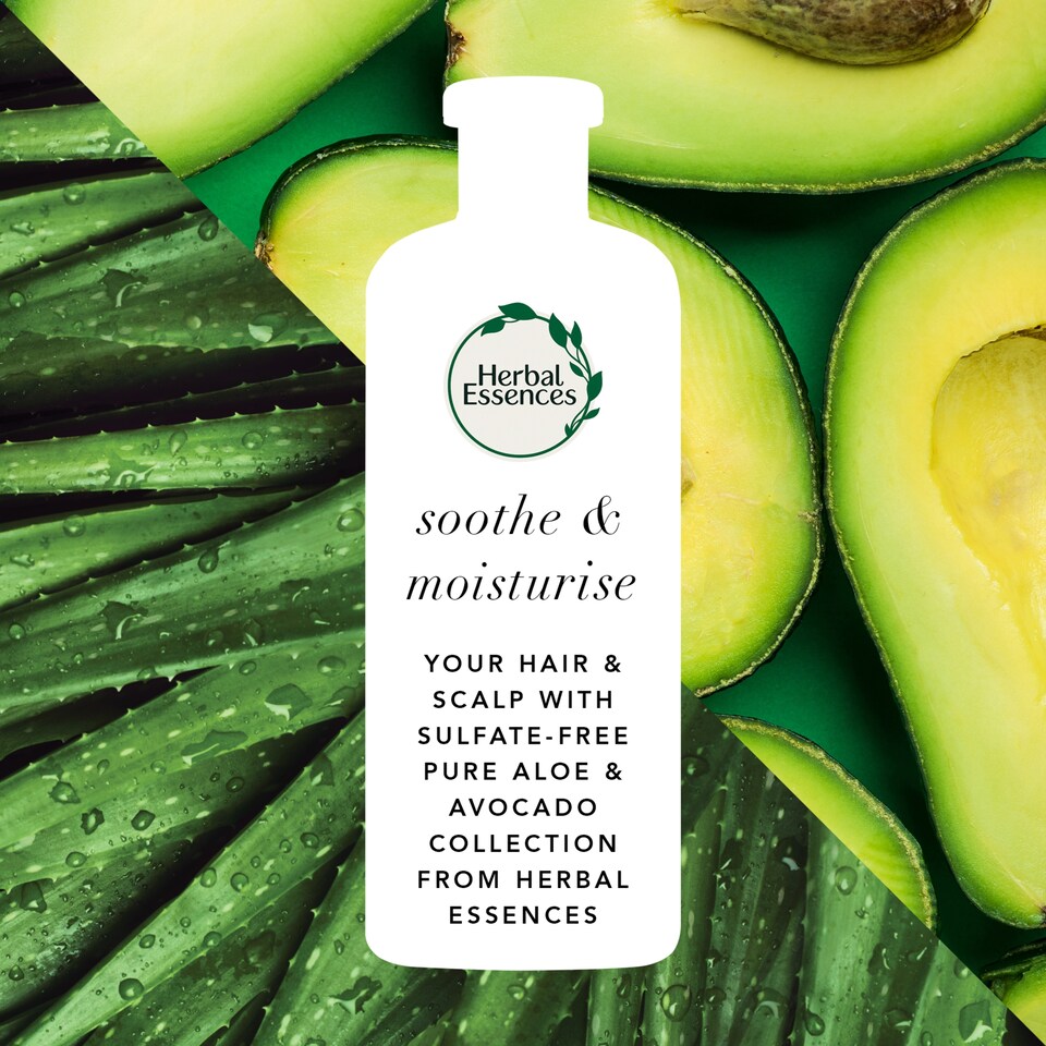 Herbal Essences Szulfátmentes Sampon, Aloe + Avocado Oil, 380] ml  1. kép