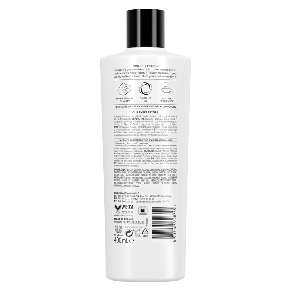 image 1 of Tresemme Colour Shineplex Conditioner 400Ml