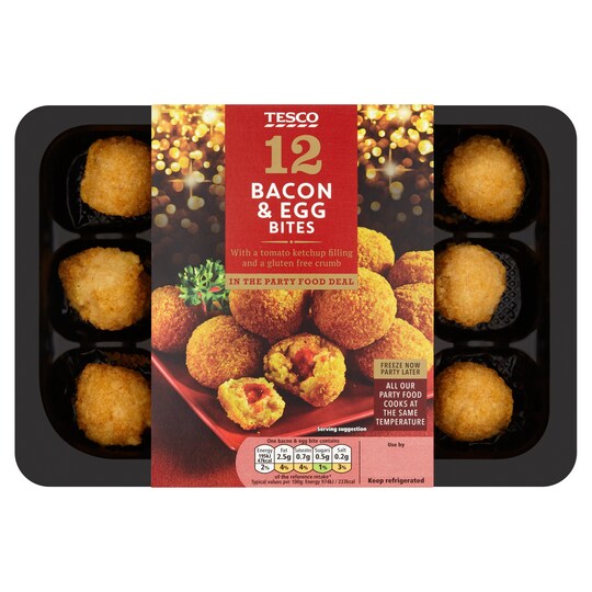 Tesco 12 Bacon And Egg Bites 240G Tesco Groceries