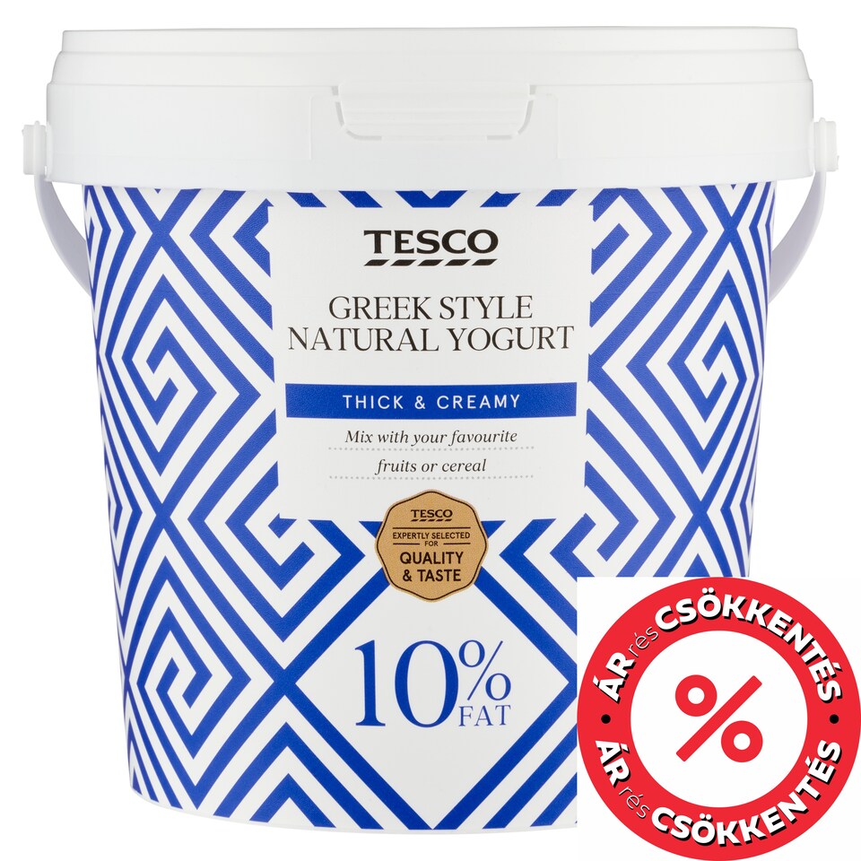 Tesco Greek Style zsíros natúr joghurt 1 kg