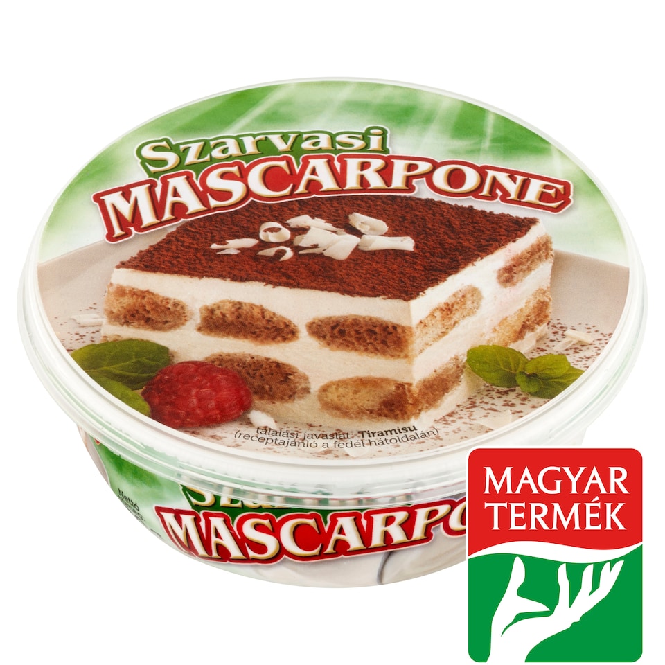 Szarvasi Mascarpone Creamy, Fat, Fresh Cream Cheese 250 g