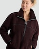 image 1 of F&F Active Borg Funnel Neck Zip Through Jacket in Purple
