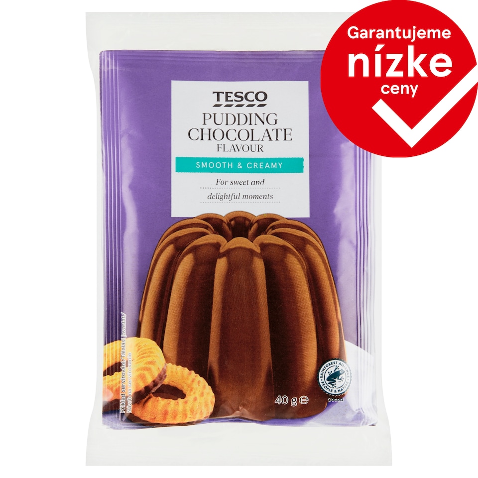 Tesco Puding v prášku s čokoládovou príchuťou 3 x 40 g