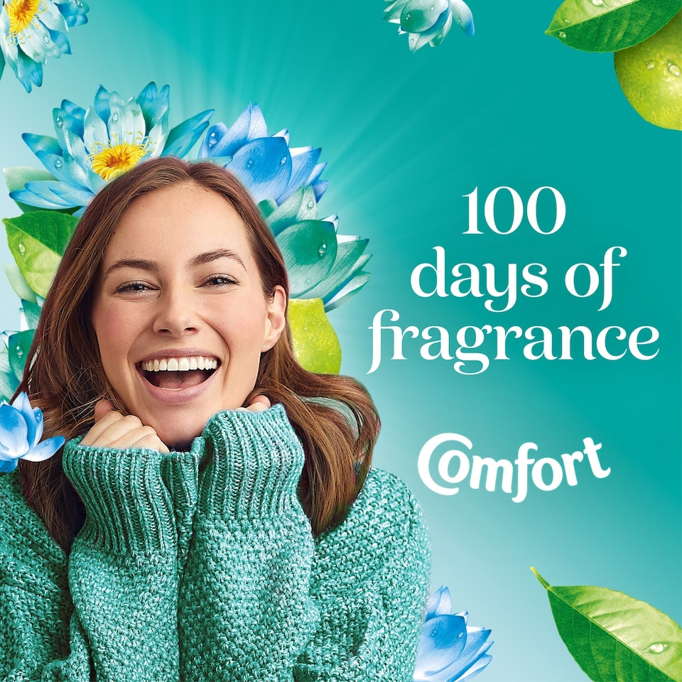 image 1 of Comfort Creations Fabric Conditioner Waterlily And Lime 30W 900Ml