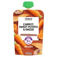 Tesco Carrot Sweet Potato Swede Pouch 100G