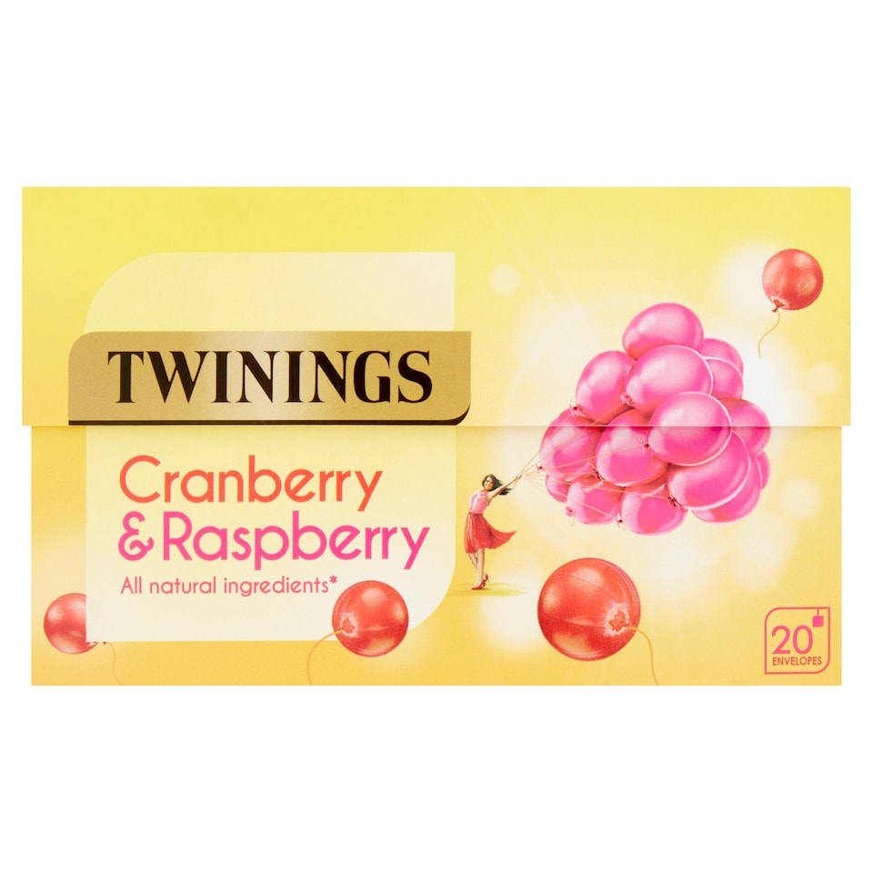 Twinings Cranberry & Raspberry Tea Bags 20 Pack 40g
