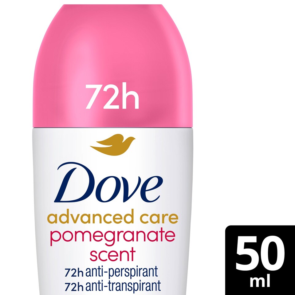 image 1 of Dove Women Go Fresh Pomegranate 72h Advanced Care Roll-On Antiperspirant Deodorant 50ml