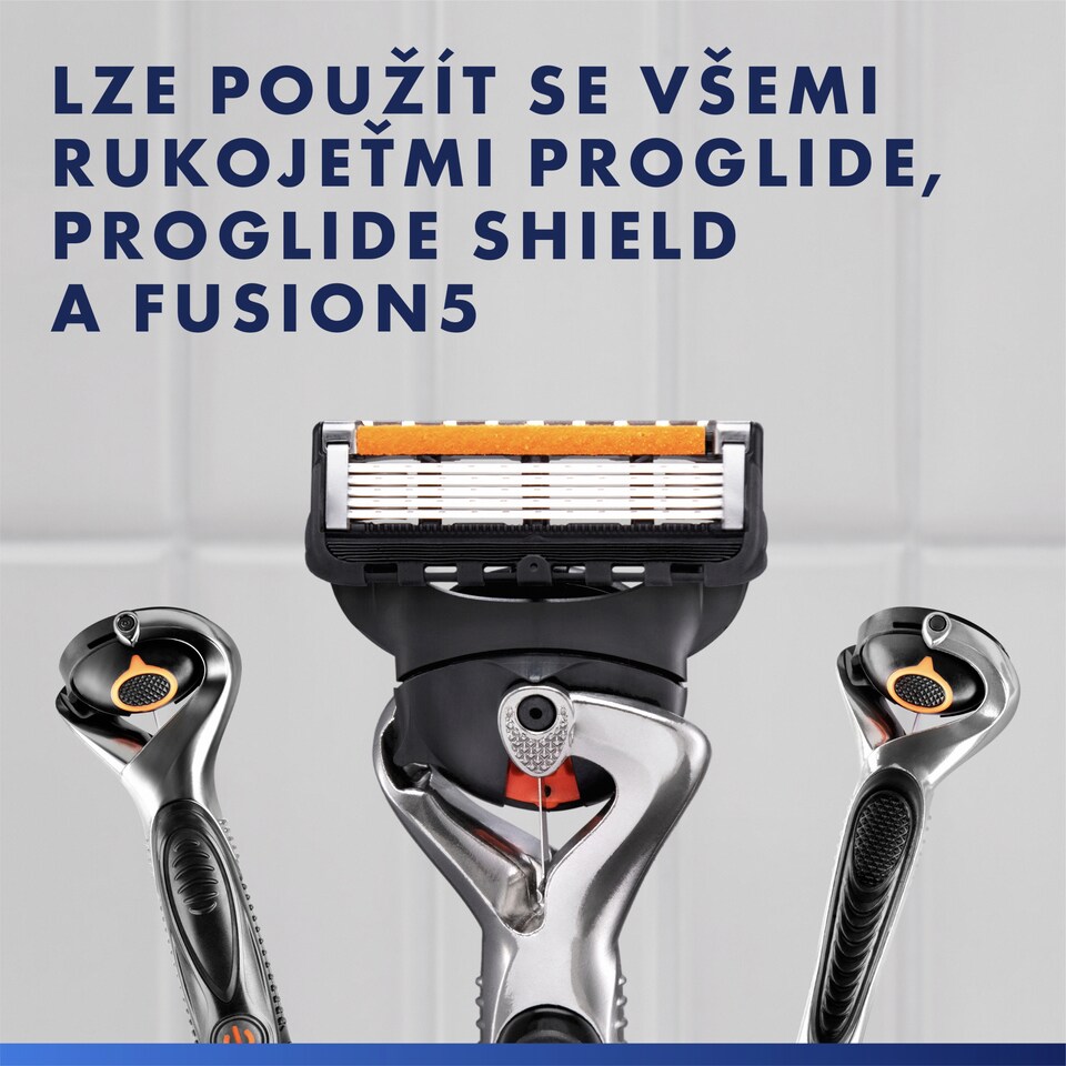 Obrázek 1 pro produkt Gillette ProGlide Náhradní Holicí Hlavice Pro Muže, 5 Břitů A Přesný Zastřihovač