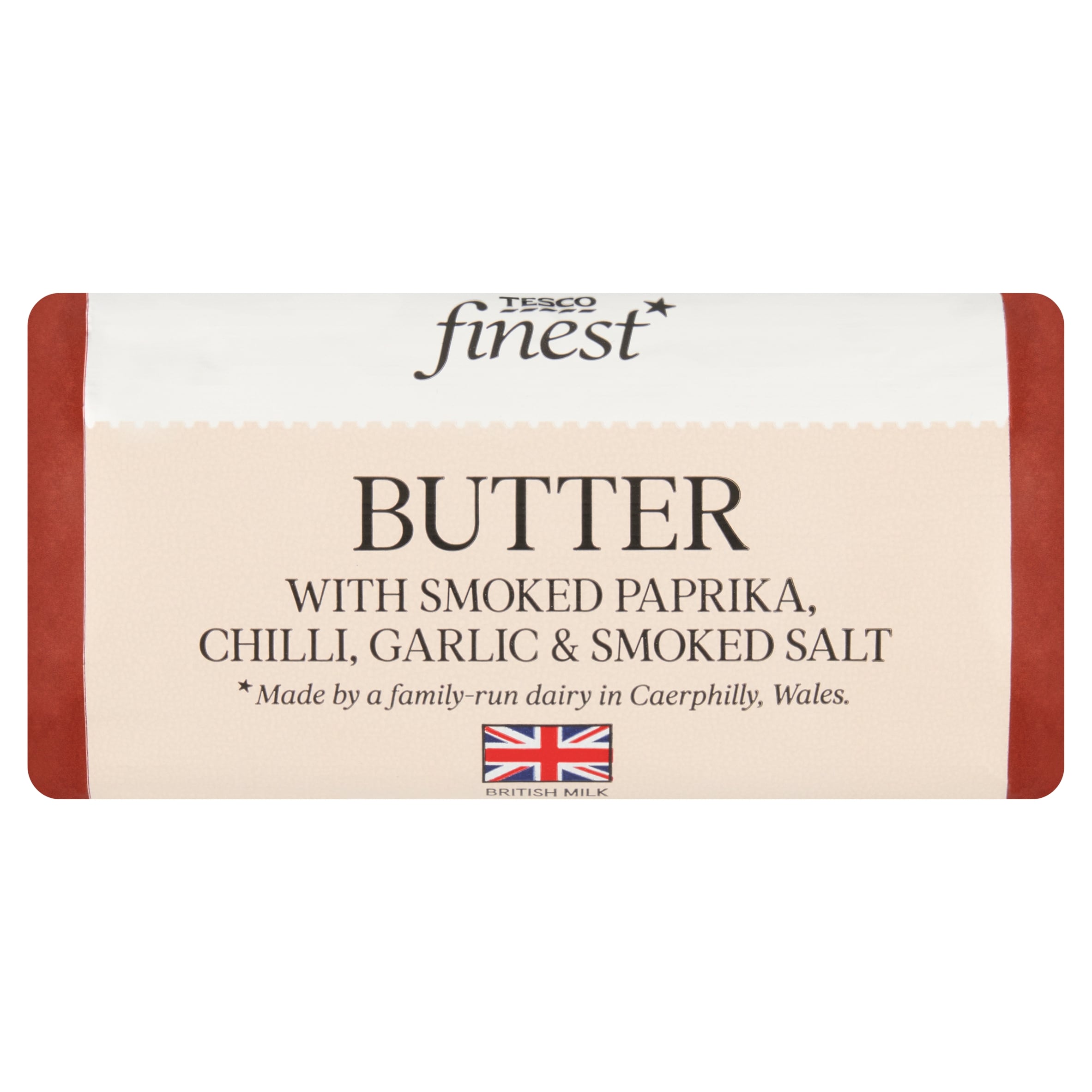 Tesco Finest Butter With Smoked Paprika, Chilli, Garlic & Smoked Salt 90g