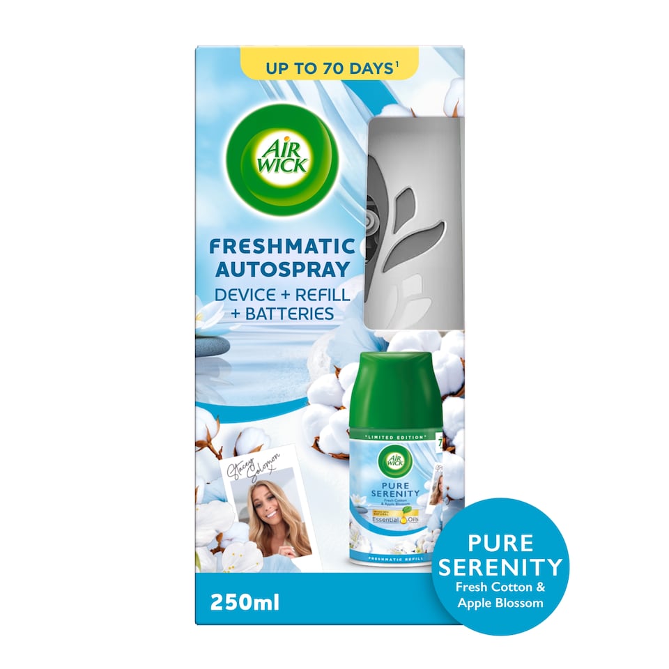 Air Wick Fresh Cotton & Apple Blossom Pure Serenity Limited Edition Kit 250ml