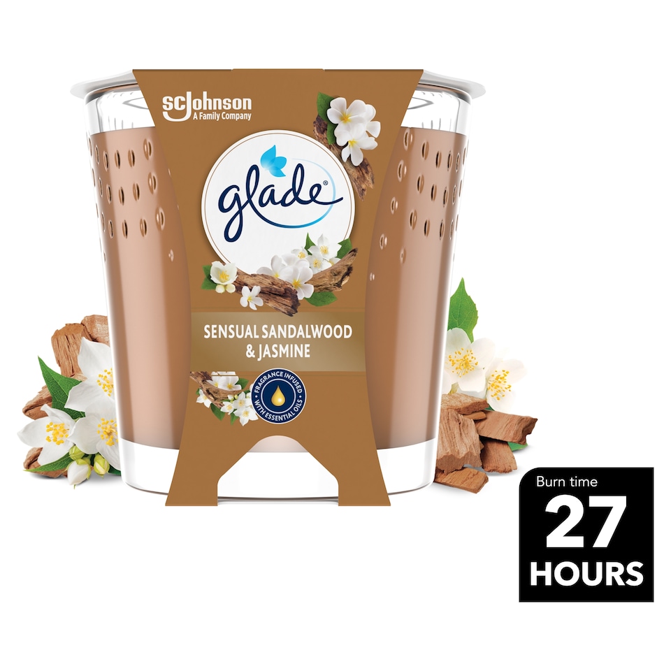 image 1 of Glade Candle Sandalwood and Jasmine 112G