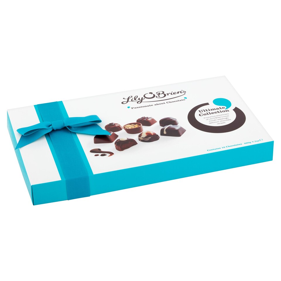 Lily O'briens Ultimateribboned Printed Box 220G