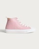 image 1 of F&F Girls High Top Lace Up Trainers in Pink