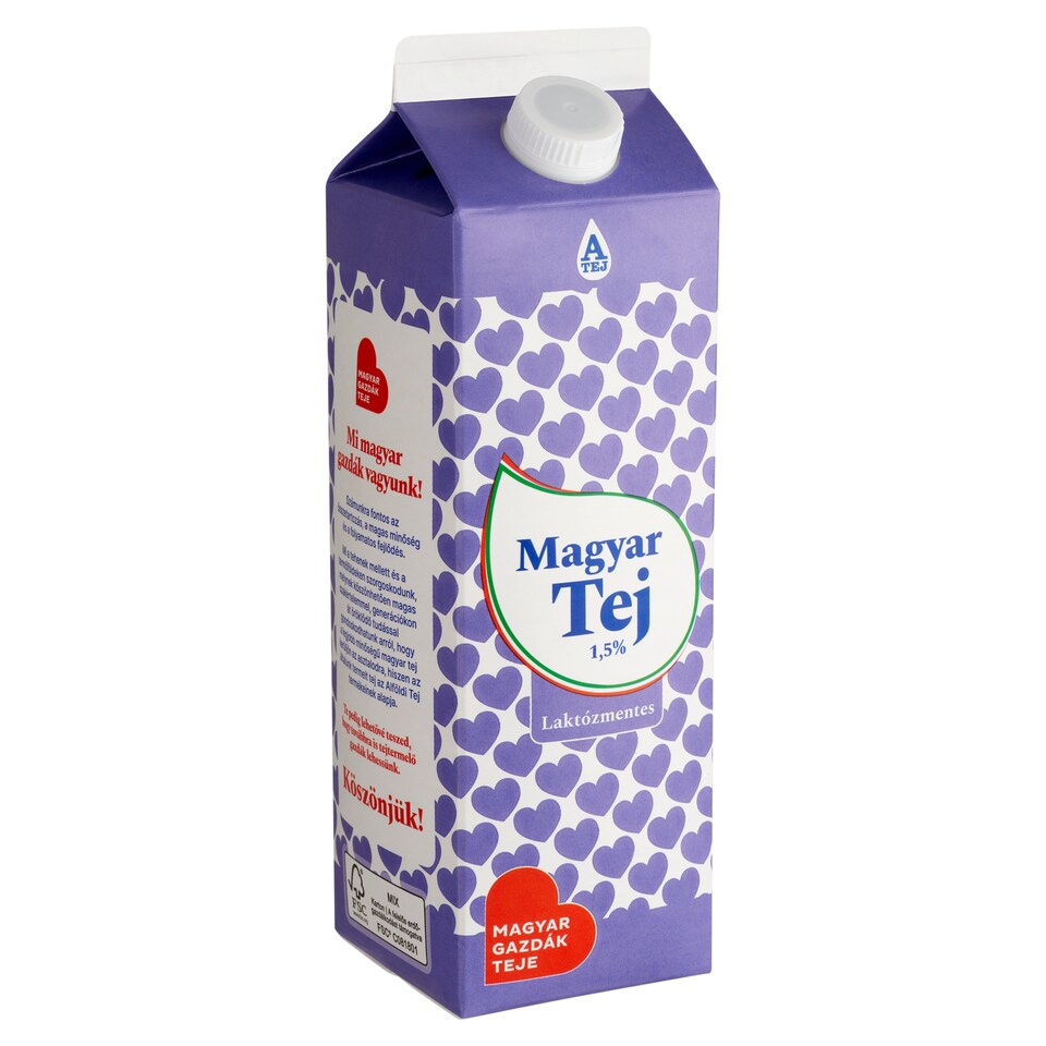 Magyar Tej ESL laktózmentes zsírszegény tej 1,5% 1 l 1. kép