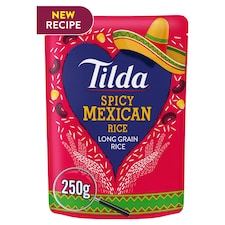 Tilda Spicy Mexican Steamed Basmati Rice 250G