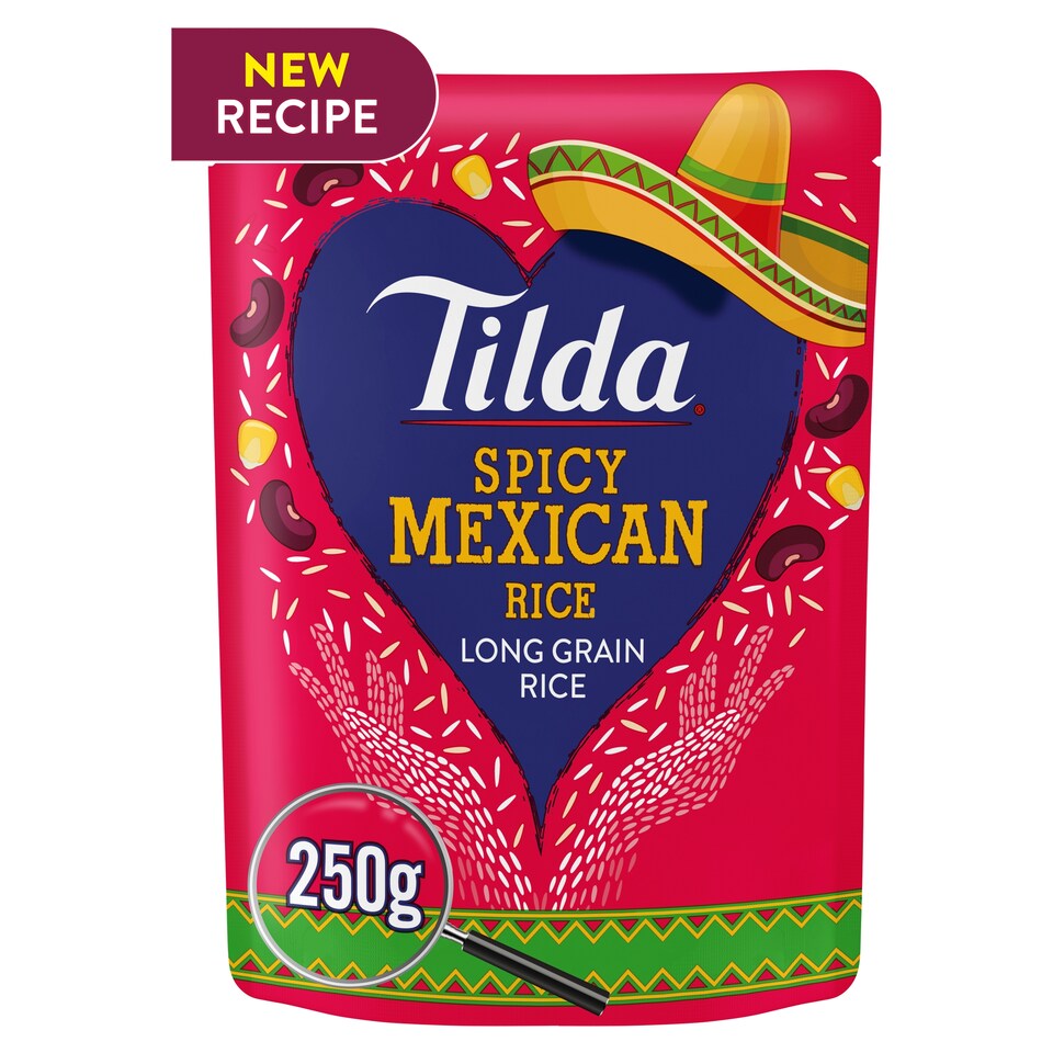 image 1 of Tilda Spicy Mexican Steamed Basmati Rice 250G
