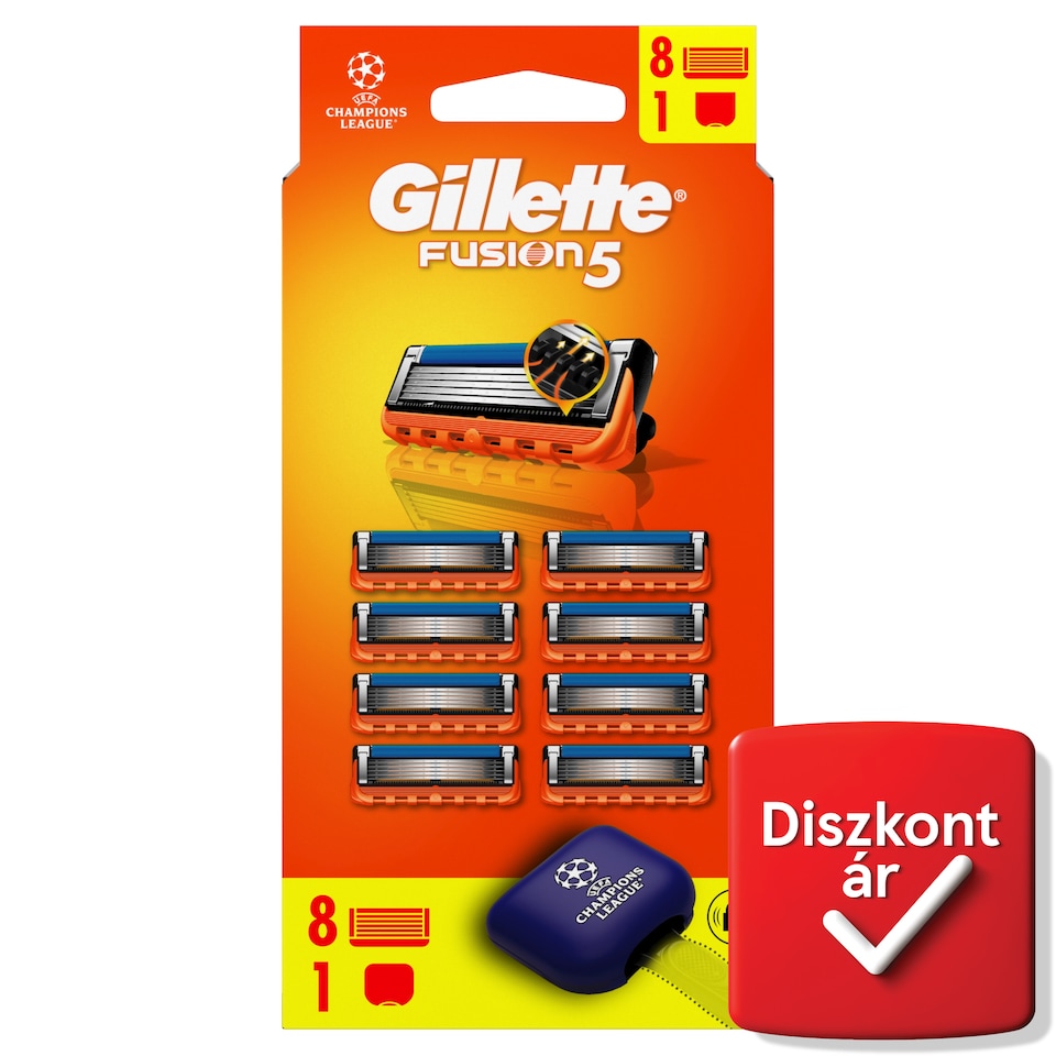 Gillette Fusion5 Pótfejek Férfi Borotvához, 8 db Borotvabetét  1. kép