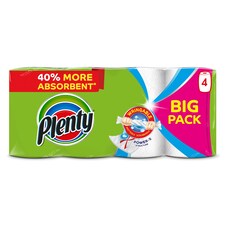 Plenty White Kitchen Roll 400 Sheets