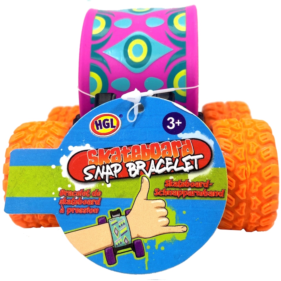 image 1 of Hgl Skateboard Snap Bracelet