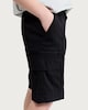 image 2 of F&F Active Boys TECHSPORT Zip Pocket Cargo Shorts in Black