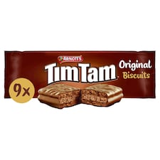 Tim Tam Original Chocolatey Biscuit Bars 9 Pieces 163g