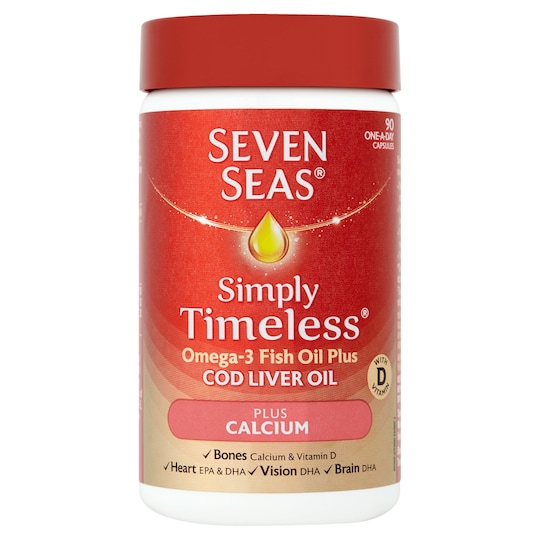 Seven Seas One A Day Cod Liver Oil And Calcium 90'S Tesco Groceries