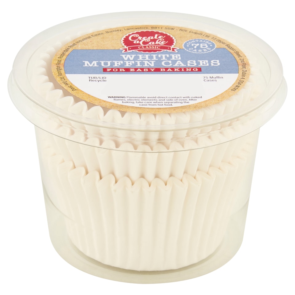 Create A Cake White Muffin Cases 75