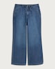 image 4 of F&F Wide Leg Drawstring Jeans in Blue