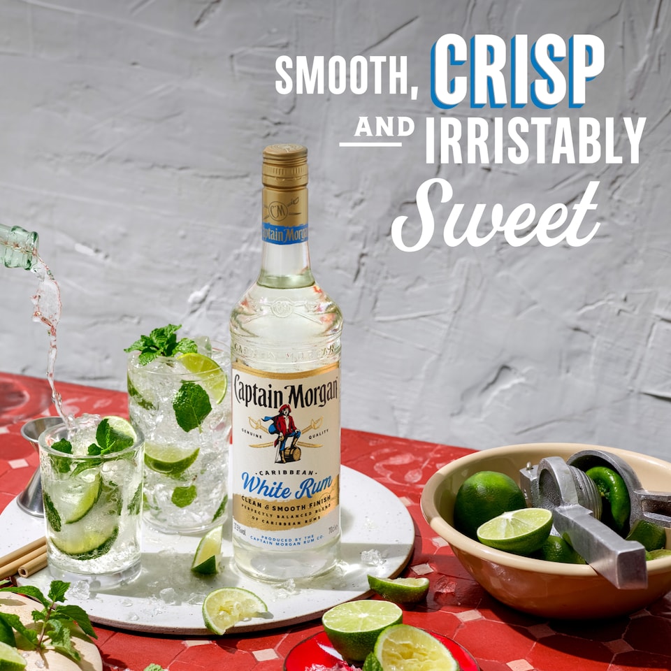 image 1 of Captain Morgan White Rum 70Cl