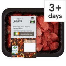 Tesco Finest Irish Angus Diced Beef 390G