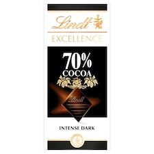 Lindt Excellence Extra Dark Chocolate 70% 100 g