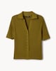 image 5 of F&F Knitted Short Sleeved Polo Shirt in Olive