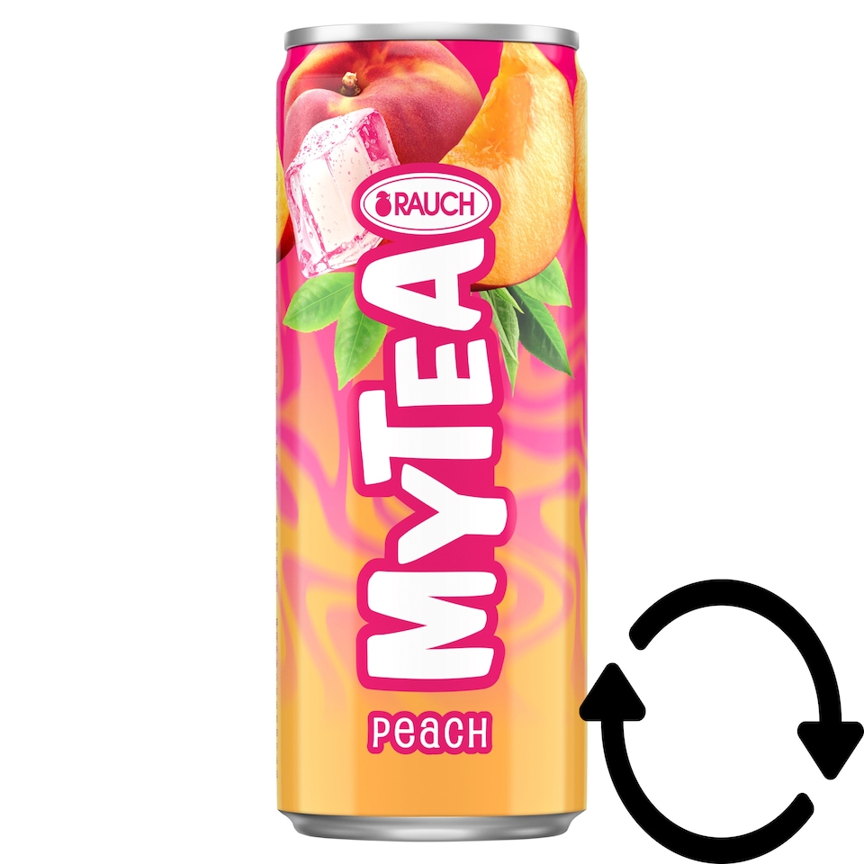 Rauch MyTea Peach ice tea őszibarackos üdítőital fekete teából 330 ml