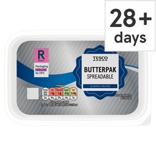 Tesco Butterpak Spreadable - Slightly Salted 500g