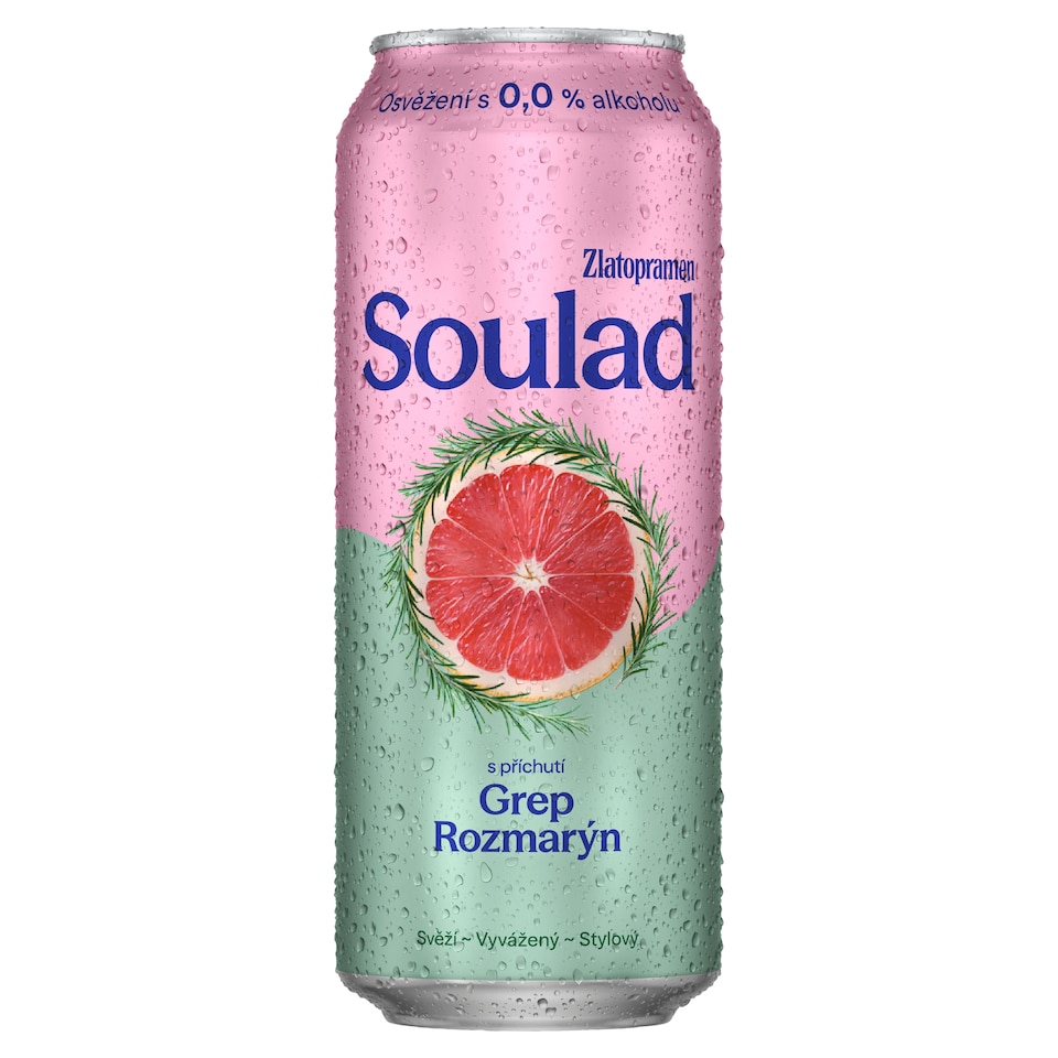 Obrázek 1 pro produkt Zlatopramen Soulad 0.0 % Grep a Rozmarýn 0,5l