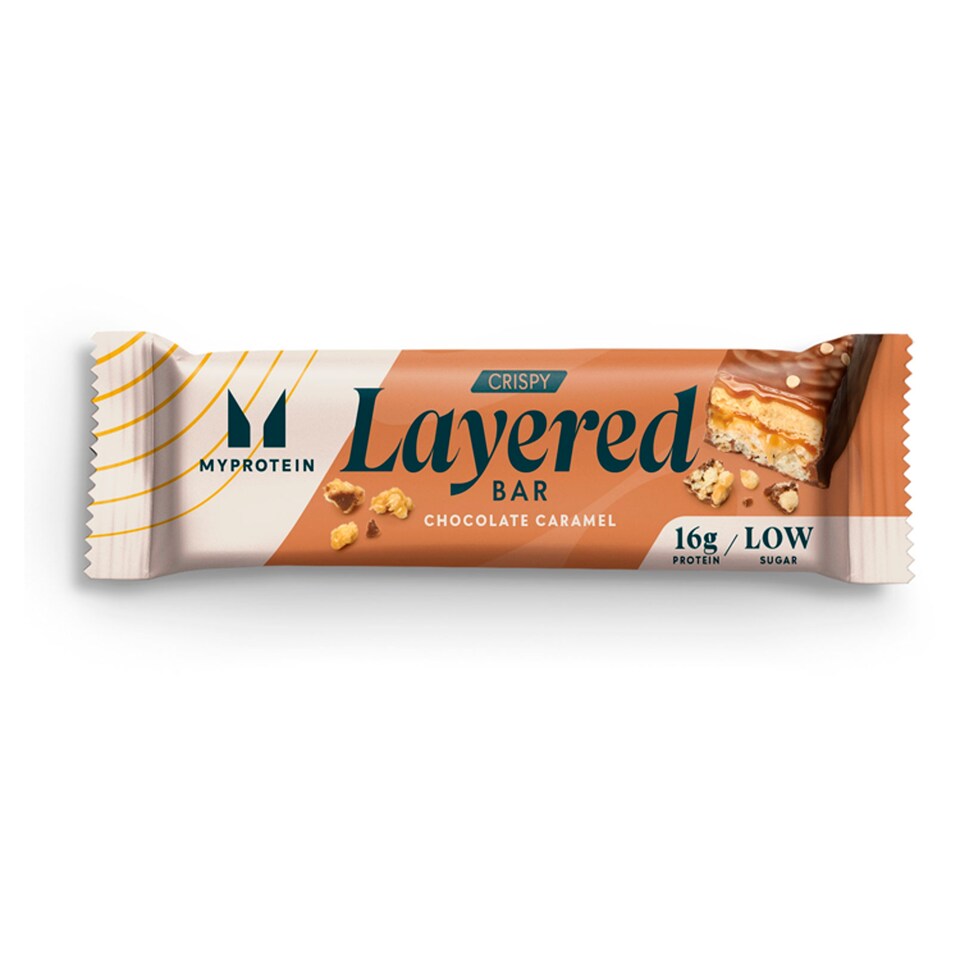Myprotein Crispy Layered Bar Chocolate Caramel 58g