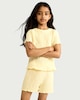 image 1 of F&F Girls 2-Piece Textured Set in Yellow