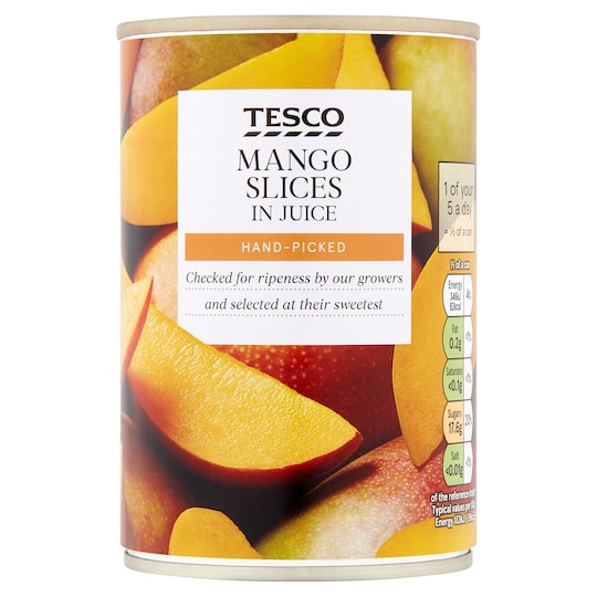Tesco Mango Slices In Juice 425G Tesco Groceries