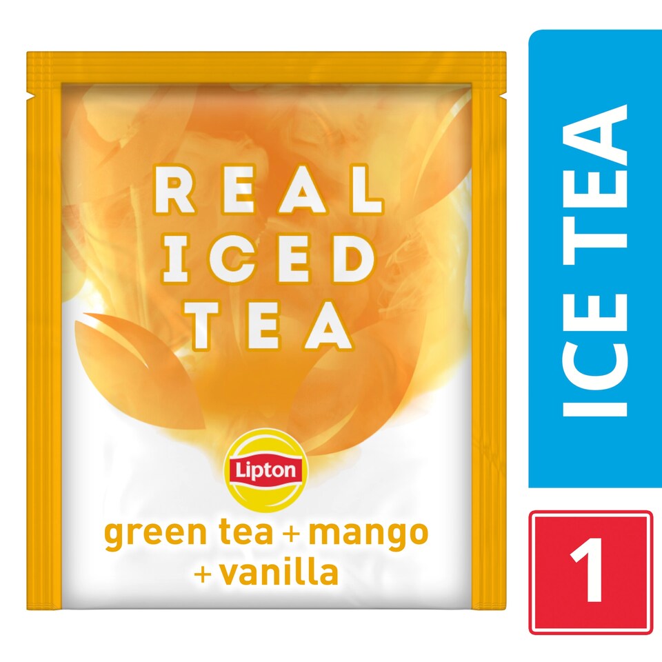 image 1 of Lipton Real Iced Green Tea, Mango & Vanilla 15'S 33G