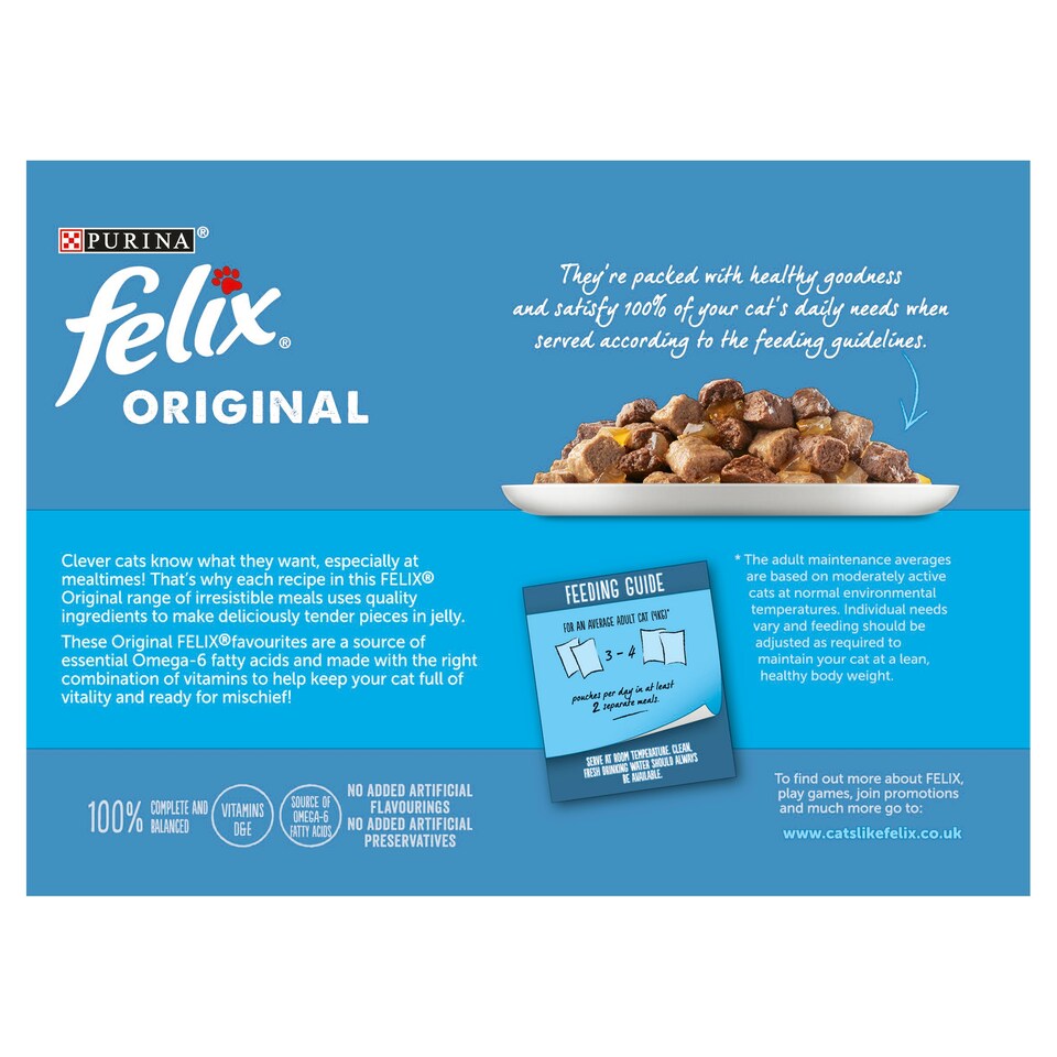 image 1 of Felix Cat Food Fish Selection In Jelly 12 X 100G